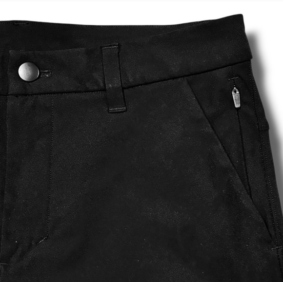 LULULEMON Black Commission Classic Fit Flat Front Chino Shorts 9” Inseam Size 28 - Picture 2 of 8